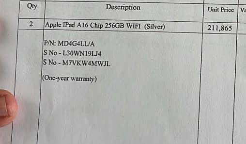 iPad is available 1