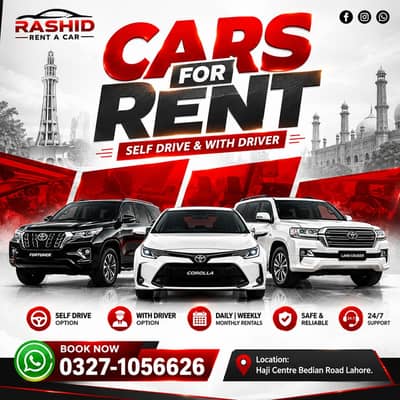 Self Drive Rent A Car, Grande On Rent, Alto On Rent, Civic On Rent Lhr