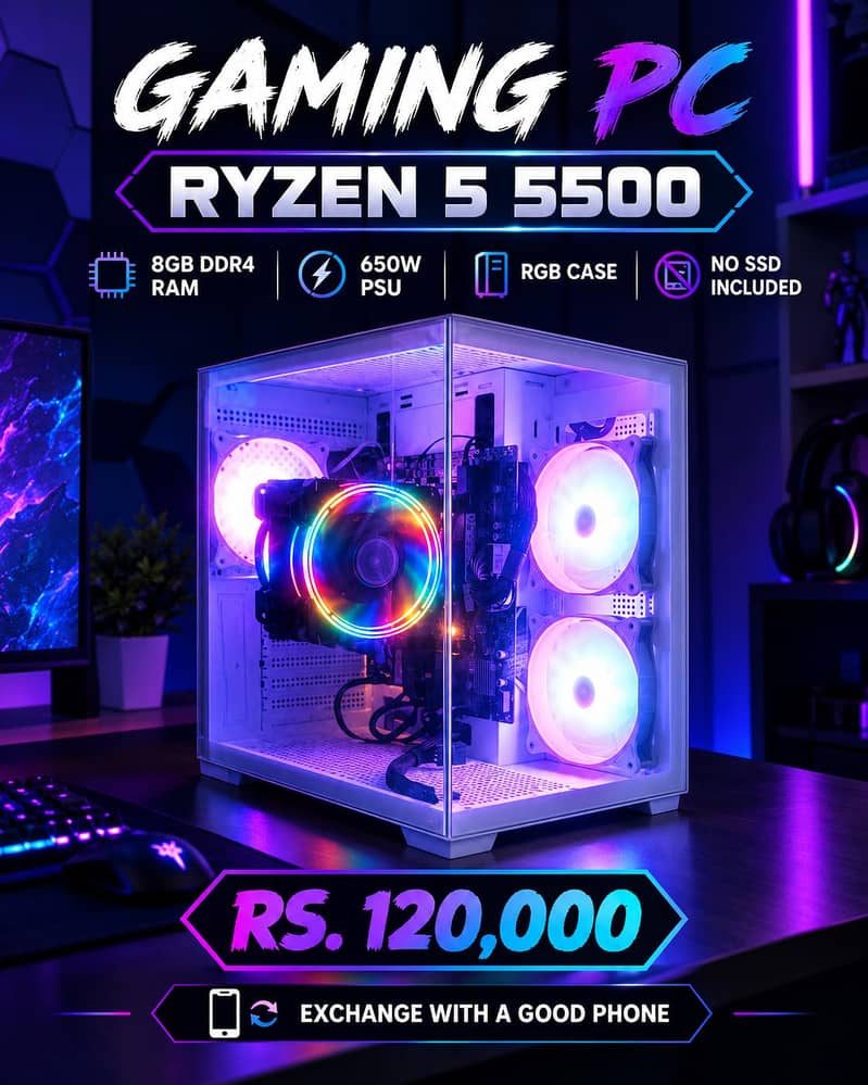 gaming PC RYZEN 5 0