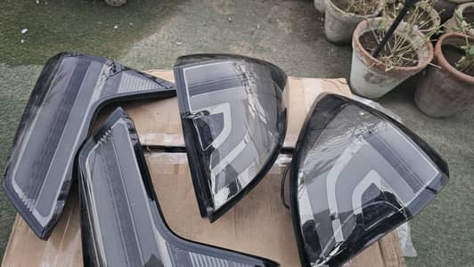 honda vezel aftermarket smoked lava tail light set.
