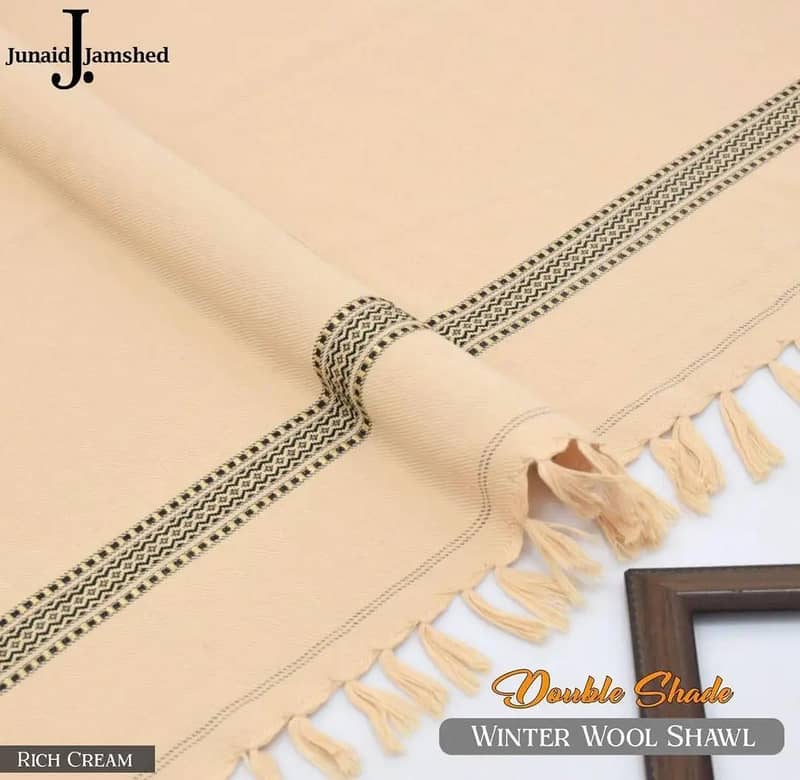 J. Wool Plain Shawl 1