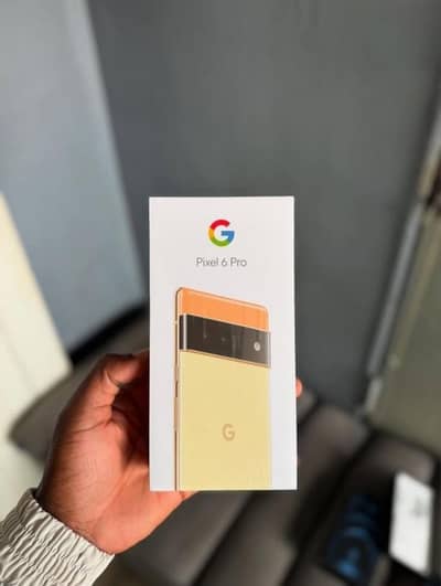 Google Pixel 6 Pro golden color with box