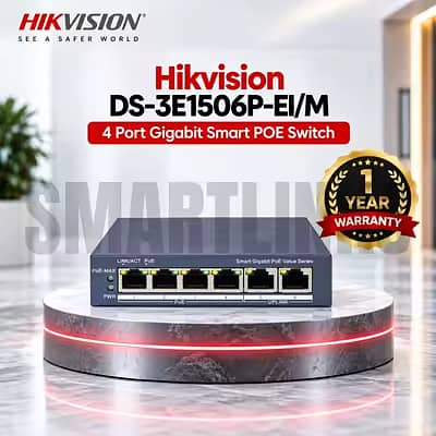 New POE 4 port Switch (Selling with 1500 less then new price)