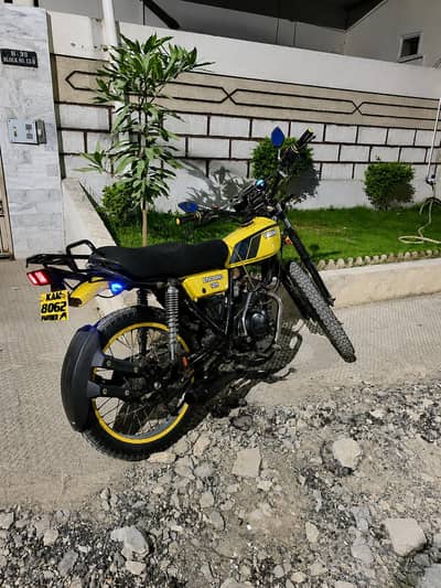 yamahan enduro 125 cc after market engine ybr 125 installed