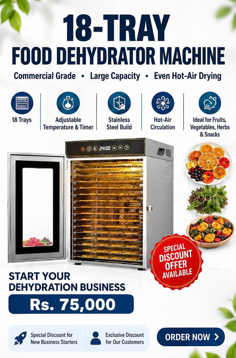 Fruit and vegetables dehydrator machine 10
