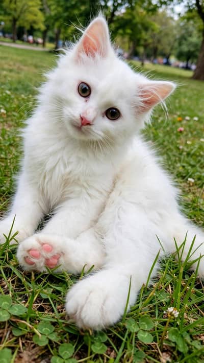 persian white cat