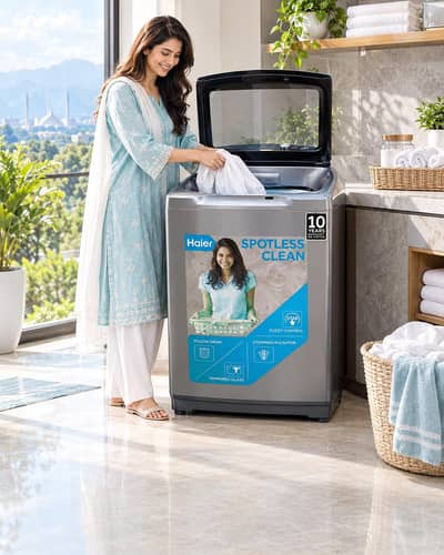 Haier 15Kg Fully Automatic washing machine - inverter direct drive. .