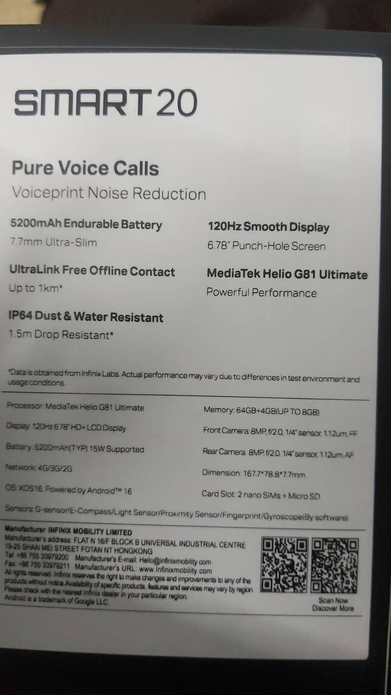 Infinix Smart 20 3