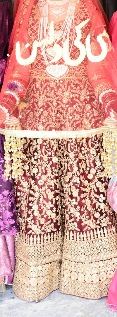 langha choli and dupatta bridal dress