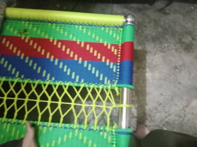 2 steel charpai