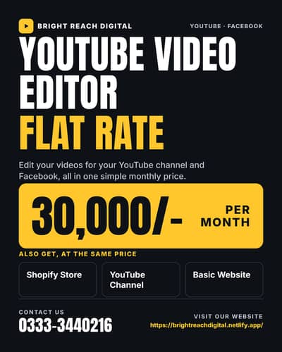 PROFESSIONAL YOUTUBE & SOCIAL MEDIA VIDEO EDITING