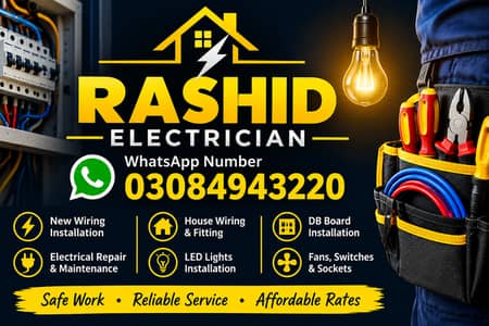 Home Electrician for Wiring, Lights & Switches