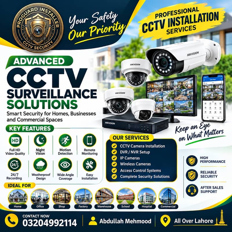 CCTV Security Camera | Home & Office Security Complete Setup 0