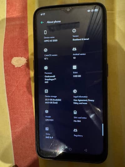 For sale oppo a52020