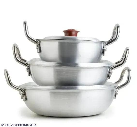 aluminium wok set 3