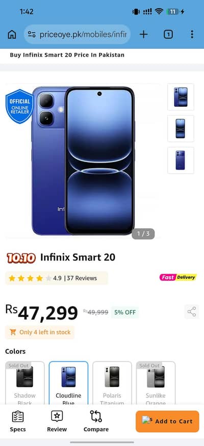 Infinix smart 20