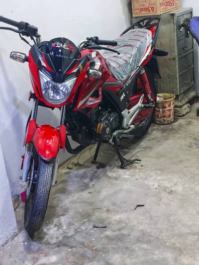Honda CB 150F 2019 Model Peshawar Number Red Color All Documents Clear