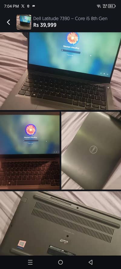 Dell Latitude 7390 laptop for sale in good condition