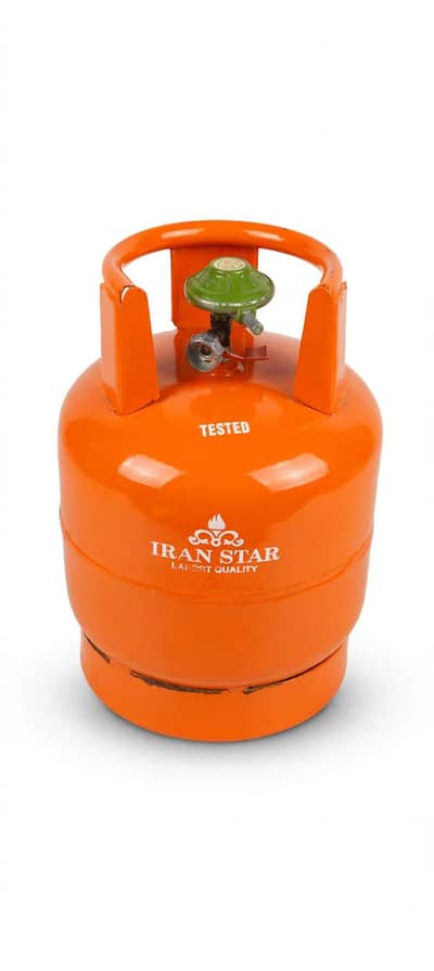 Iron Star 6 Kg LPG Cylinder Export Quality With Green - Regulator