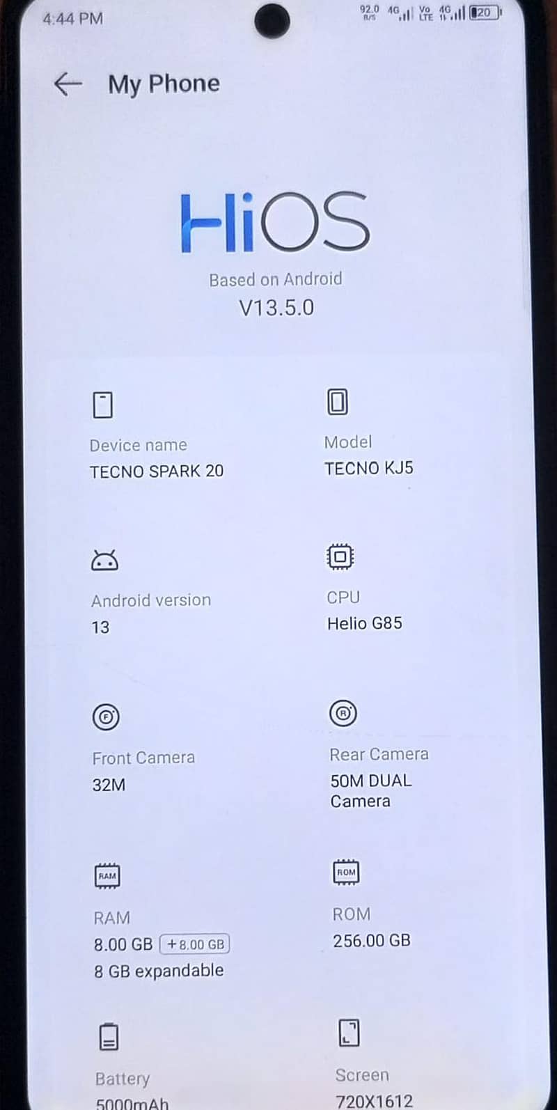 Tecno Spark 20 14