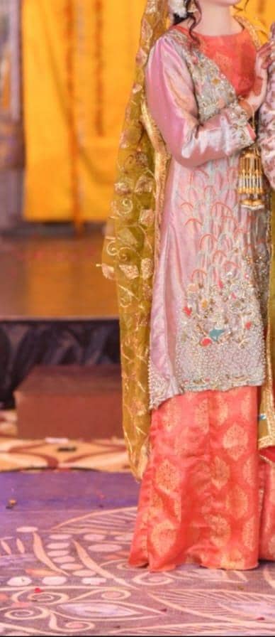 Heavy Dabka Pearl Work Front Open Jacket*