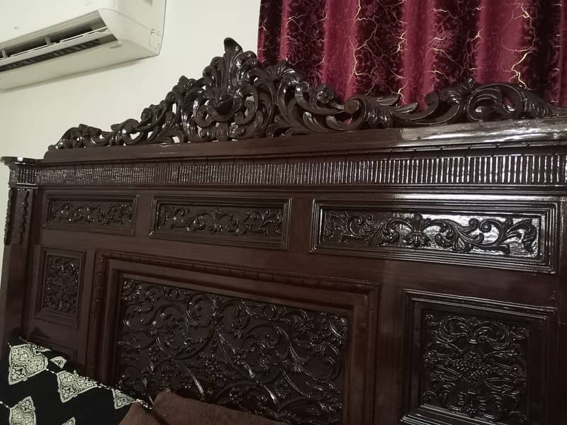 Solid Wood Chinyoti Bed set 3