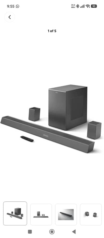 Philips soundbar Tab 8967 5in1 surround system with Dolby Atmos