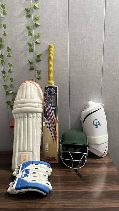 Cricket Hard Ball Kit with Original CA PLUS 5000 Bat & More