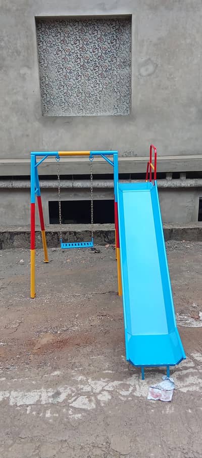 Kids Metal Swing & Slide Combo - Manufacturer Direct!