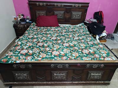 bed with side 2 table