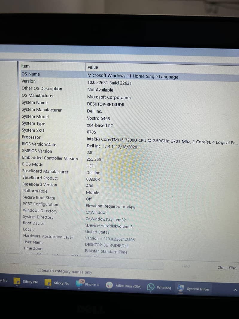 Dell Vostro 5468 8