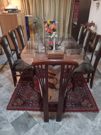 Dining Table With 8 Set Chairs