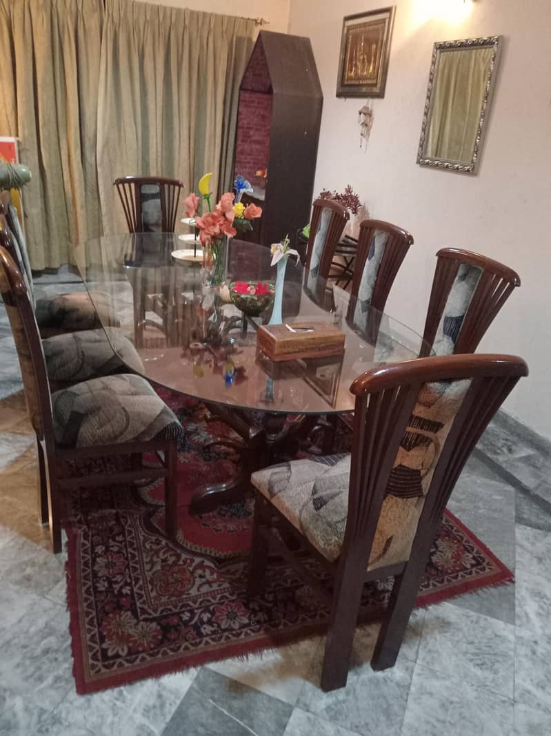 Dining Table With 8 Set Chairs 1