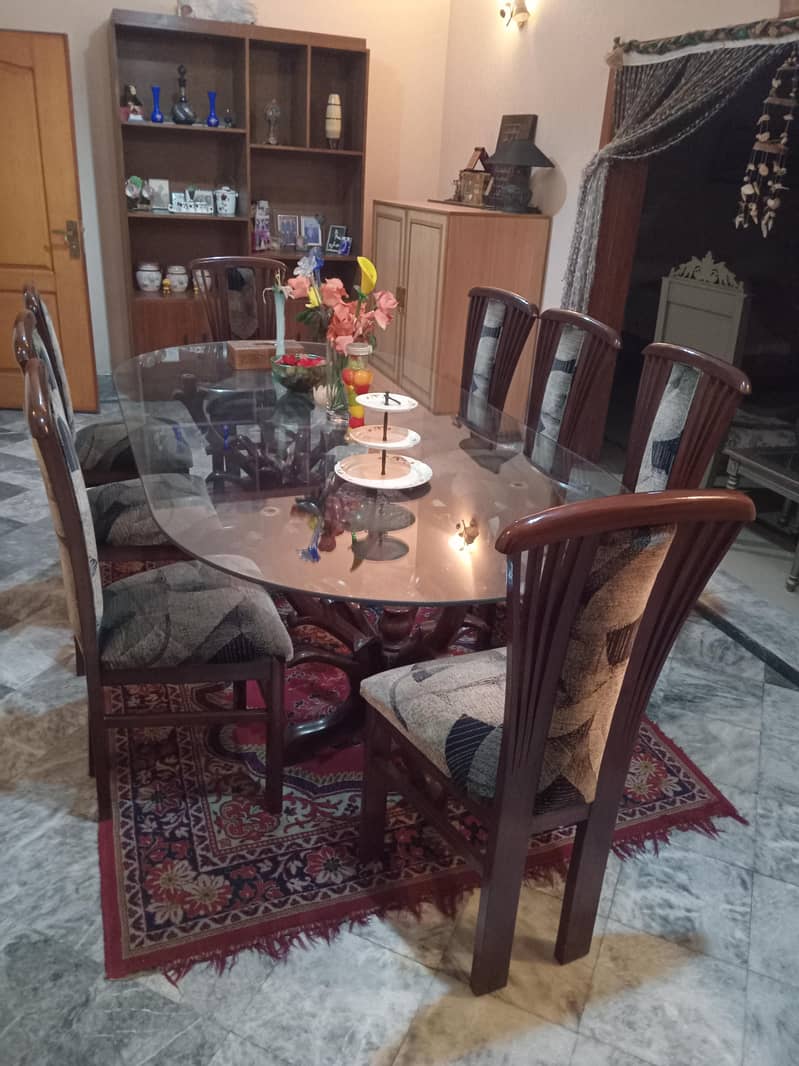 Dining Table With 8 Set Chairs 3