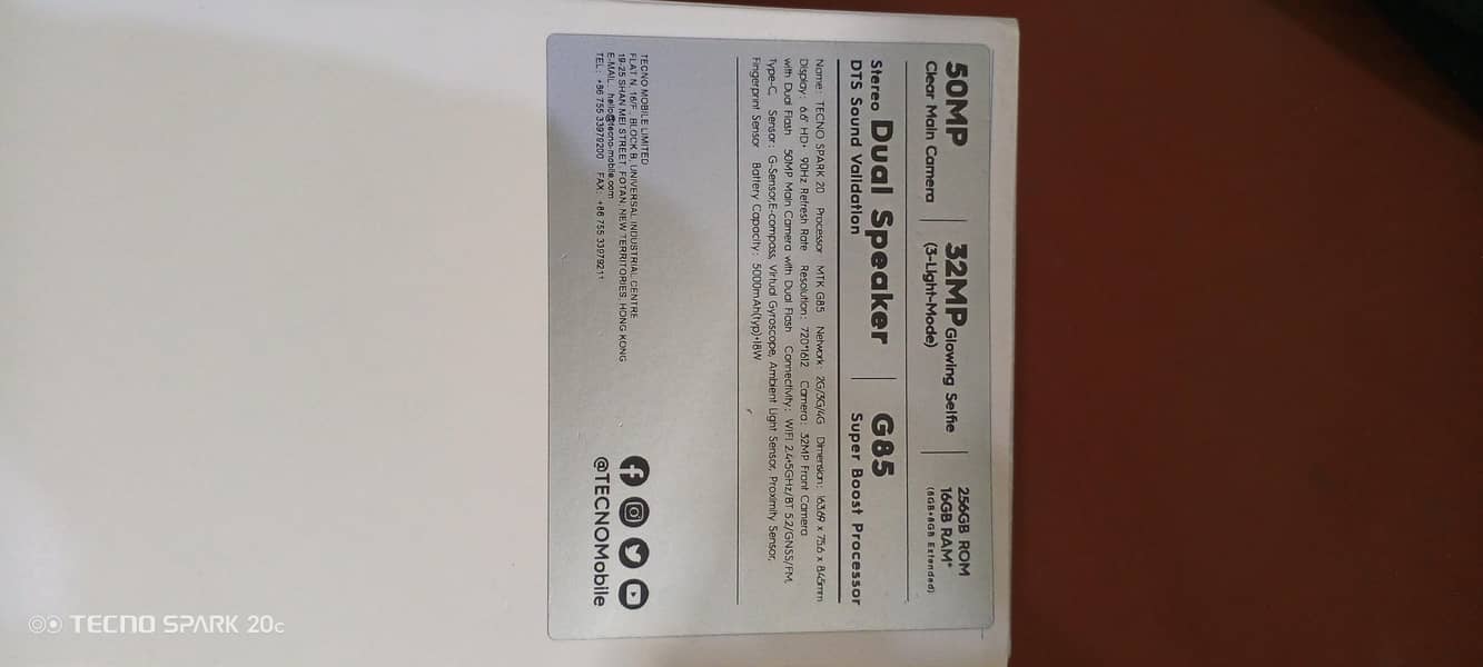 Tecno Spark 20 8