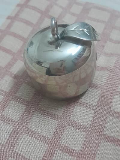 Pewter Apple Trinket box