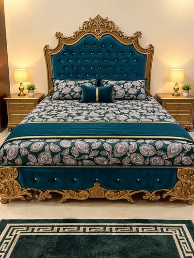 Bed and Mirror Table
