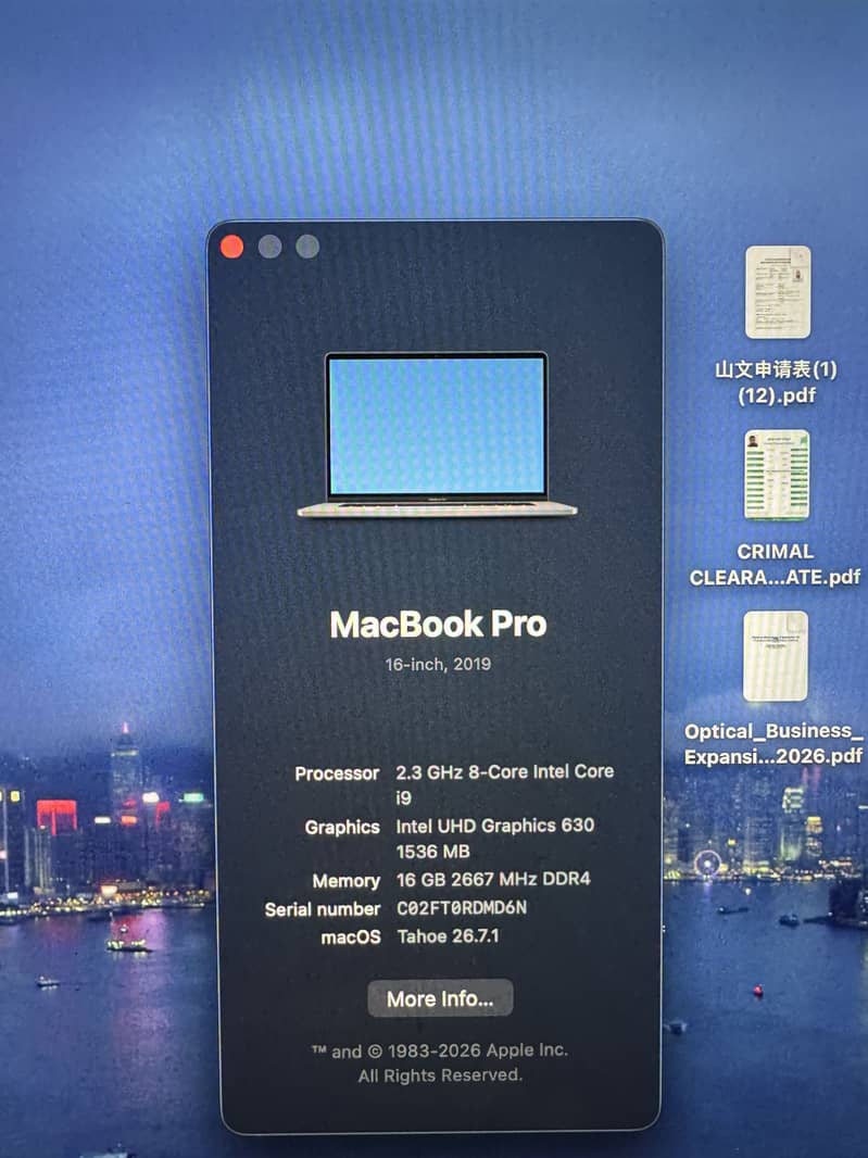 2019 Macbook Pro Touch Pad 1