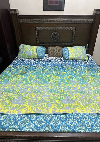 Wooden bed