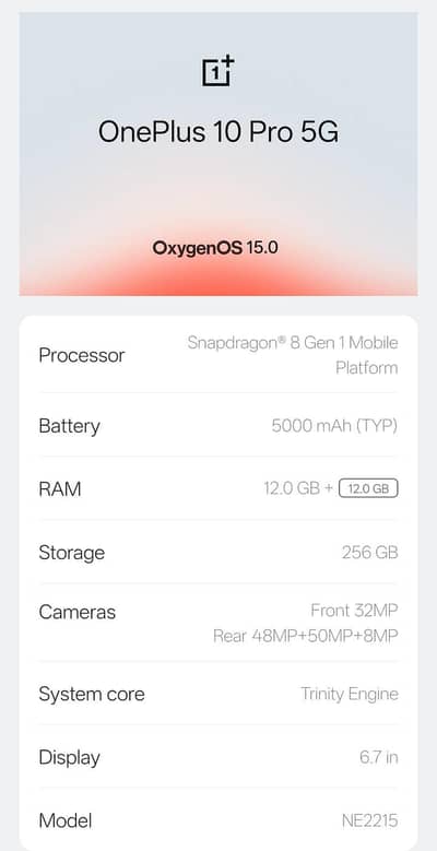 OnePlus 10 Pro 12/256GB | Mint Condition | Non PTA
