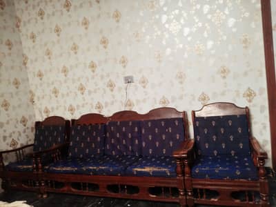 Beautiful Wooden Sofa Set for Sale