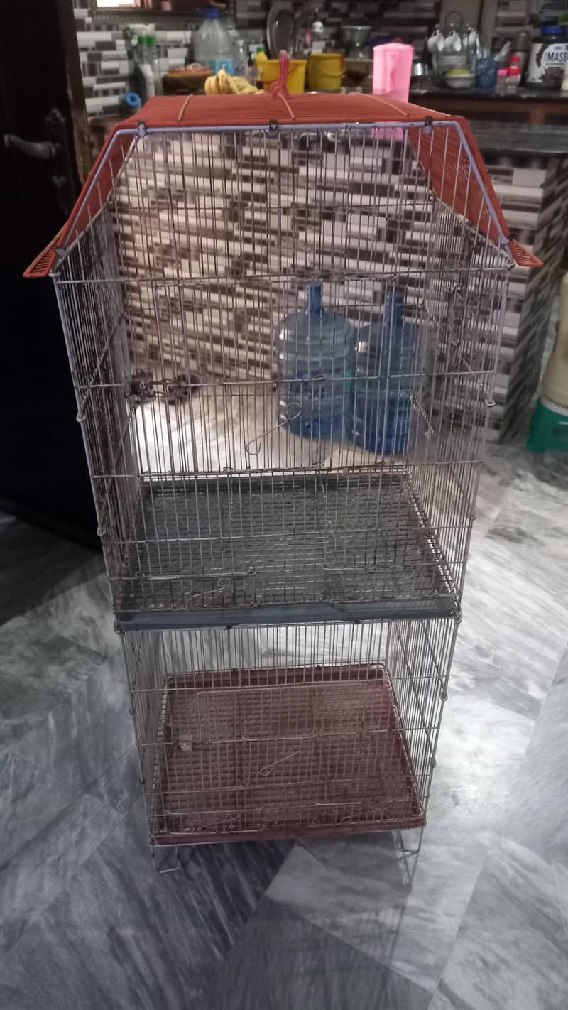 Foldable Two Tier Cage 0