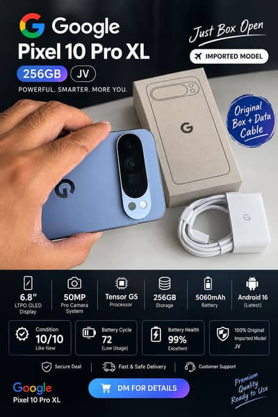 Google Pixel 10 Pro XL- 256GB jv imported