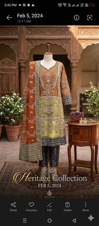 Marium & Maria Designer 3-Piece Suit – Beautiful Traditional Work