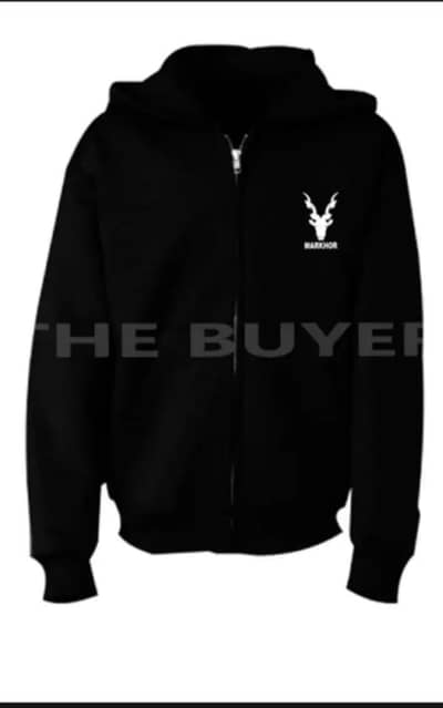1 Pc Men's Fleece Printed Zipper Hoodie Rs. 1,560