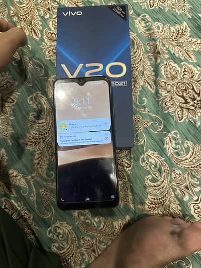 Vivo V20 8/128gb box local panel glass break touch ok price fix