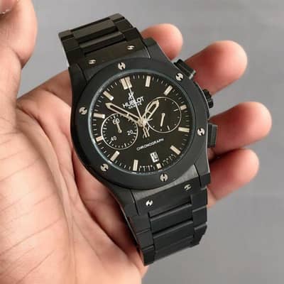 HUBLOT Big Bang Black Stainless Steel Quartz Watch