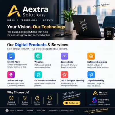 Digital Products & Software Solutions | Aextra Solutions