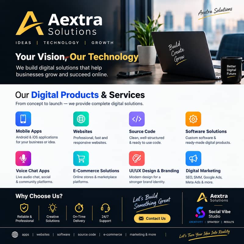 Digital Products & Software Solutions | Aextra Solutions 0
