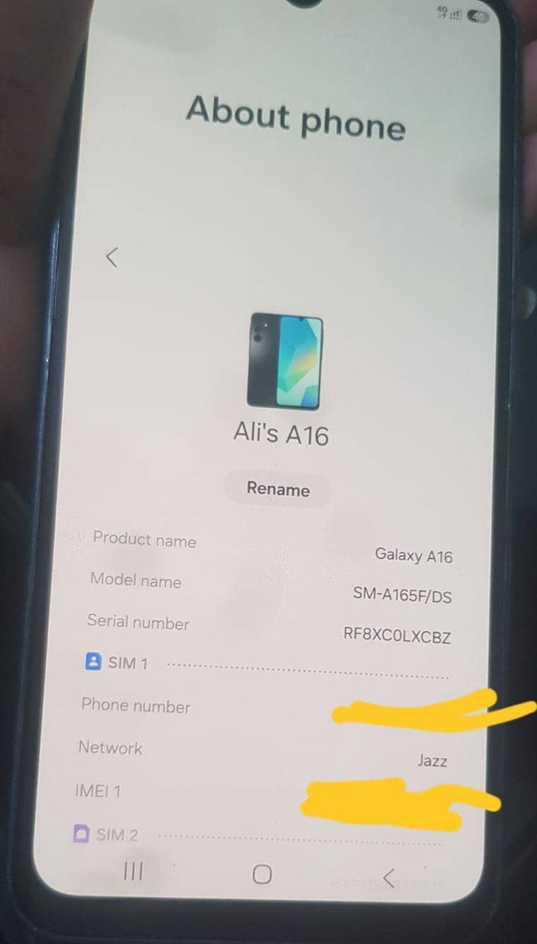 Samsung Mobile A16 8